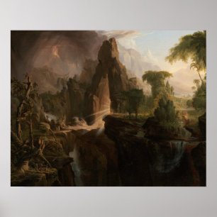 Pôster Thomas Cole - Expulsão do Jardim do Éden