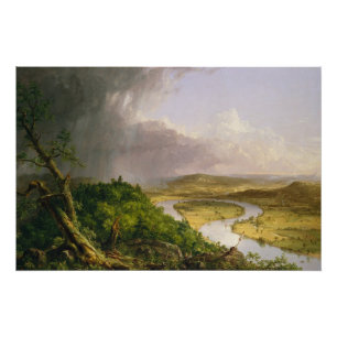 Pôster Thomas Cole O Oxbow Rio Connecticut