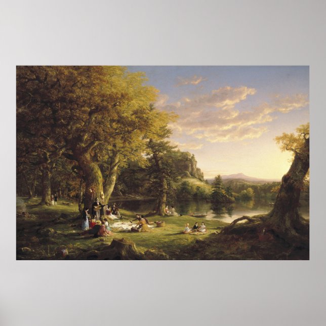 Poster Thomas Cole O Pic-Nic (Frente)