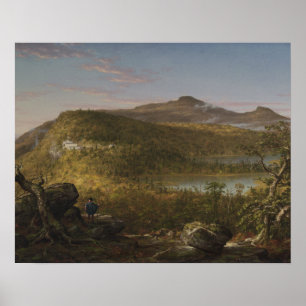 Pôster Thomas Cole - Uma visão dos dois lagos e da monta