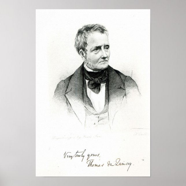 Pôster Thomas de Quincey (Frente)