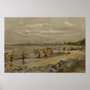Poster Thomas Eakins - transportando o Seine