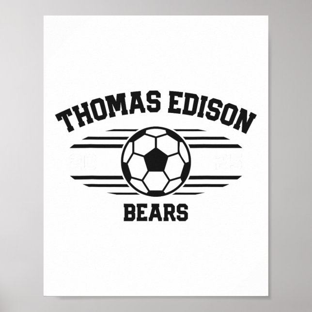 Poster Thomas Edison Bears Futebol Byll 2025  (Frente)