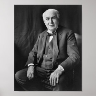 Pôster Thomas Edison - inventor e homem de negócios