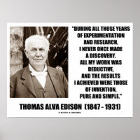 Thomas Edison Resulta Invenção Pura Citação Simple