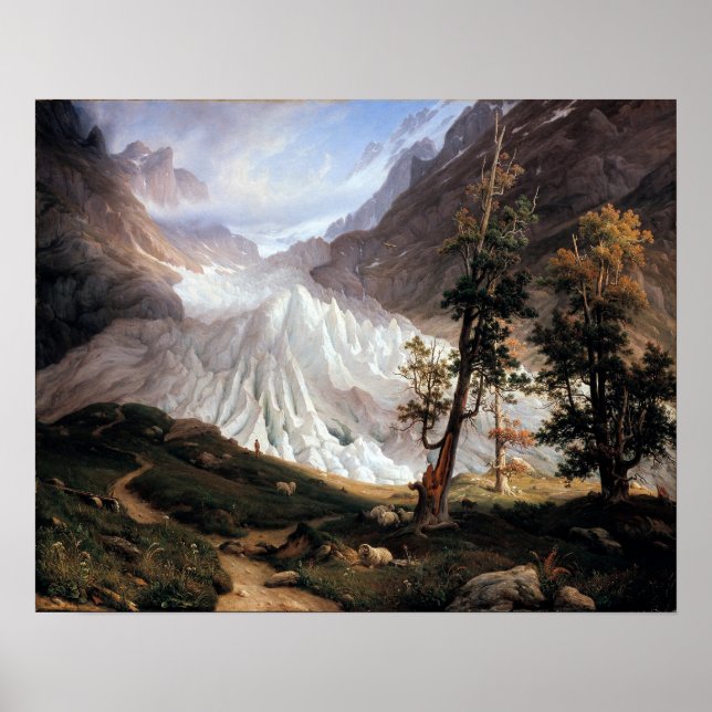 Pôster Thomas Fearnley O Grindelwaldgletscher (Frente)