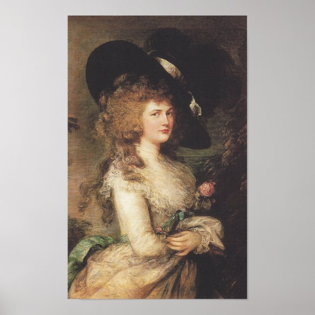 Poster Thomas Gainsborough Lady Georgiana Cavendish (Frente)