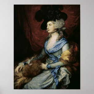 Pôster Thomas Gainsborough  Mrs Sarah Siddons, os actres