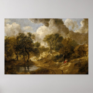 Pôster Thomas Gainsborough - paisagem no Suffolk