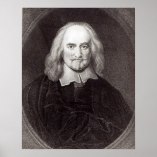 Poster Thomas Hobbes 'da galeria dos retratos