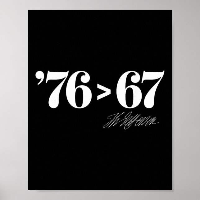 Poster Thomas Jefferson 76 > 67 Evidente Minimal M (Frente)