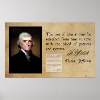 Poster Thomas Jefferson - Árvore da Liberdade