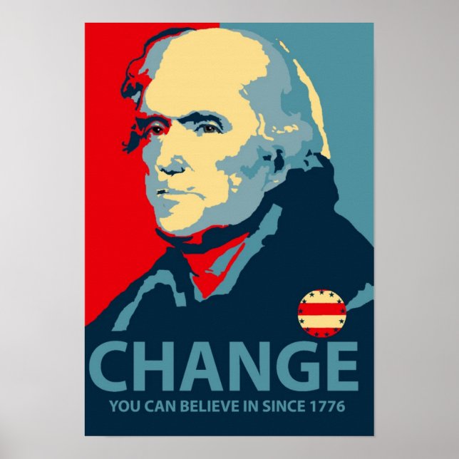 Pôster Thomas Jefferson Change (Frente)