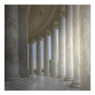 Pôster Thomas Jefferson Circular Memorial Colonnade