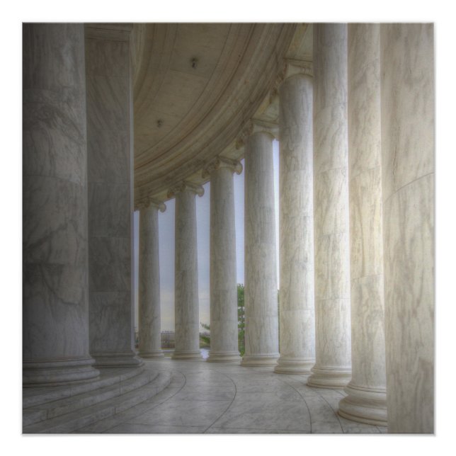 Pôster Thomas Jefferson Circular Memorial Colonnade (Frente)