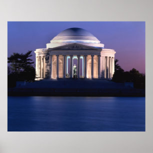 Pôster Thomas Jefferson Memorial em Dusk