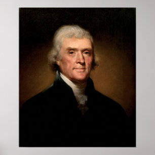 Poster Thomas Jefferson por Rembrandt Peale