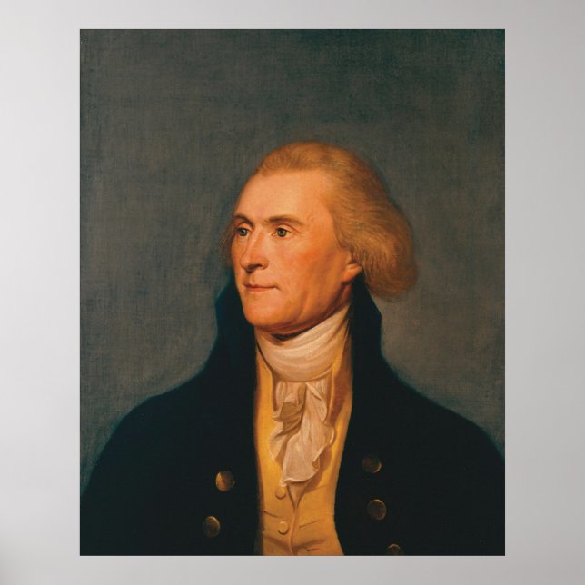 Poster THOMAS JEFFERSON Retrato de Charles Willson Peale (Frente)