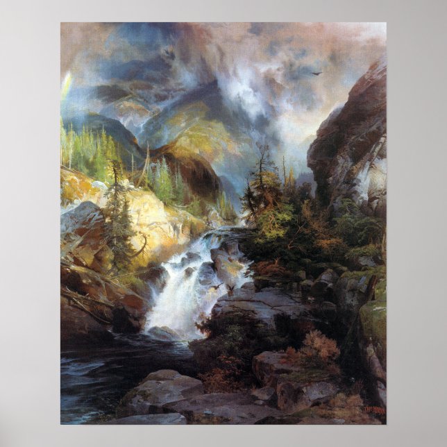 Pôster Thomas Moran Children of the Mountain (Frente)