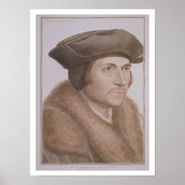 Poster Thomas More, Lord Chanceler (1478-1535) gravado (Frente)