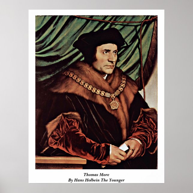 Poster Thomas More Por Hans Holbein, O Mais Novo (Frente)