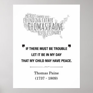 Poster Thomas Paine Liberty Cote