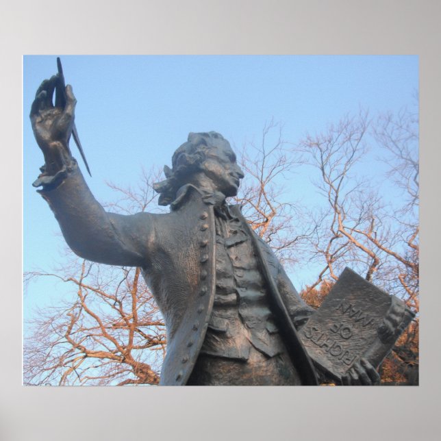 Poster Thomas Paine Segurando RIghts Do Man Book (Frente)