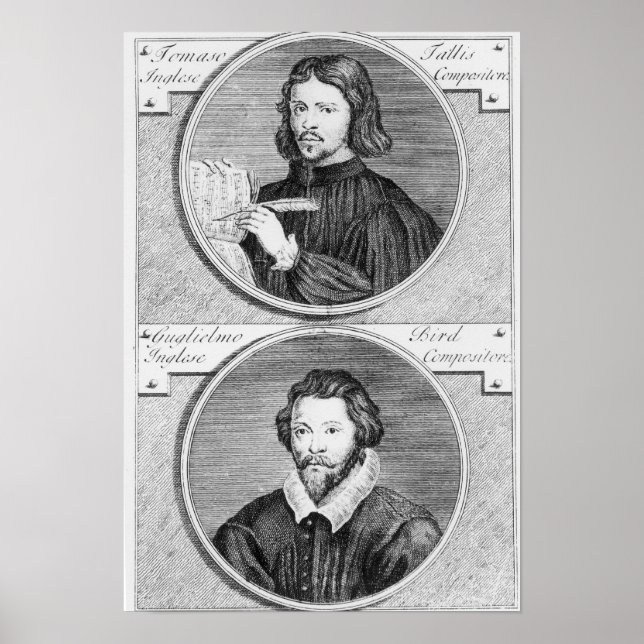 Pôster Thomas Tallis e William Byrd (Frente)