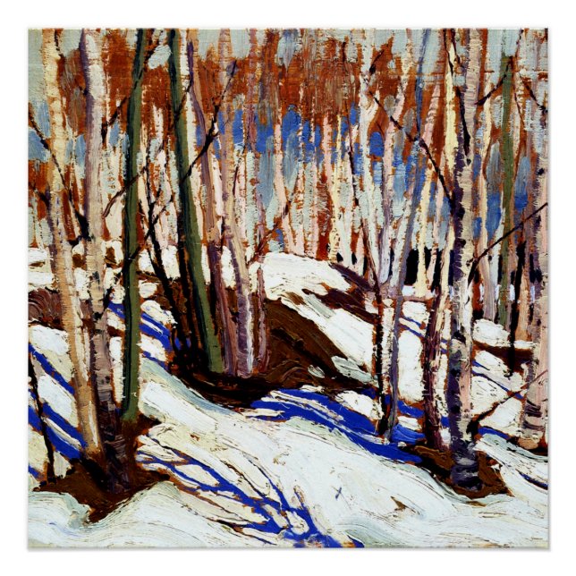 Pôster Thomson - Early Primavera, Canoe Lake (Frente)