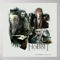 THORIN OAKENSHIELD™, BILBO BAGGINS™ E Gandalf Art