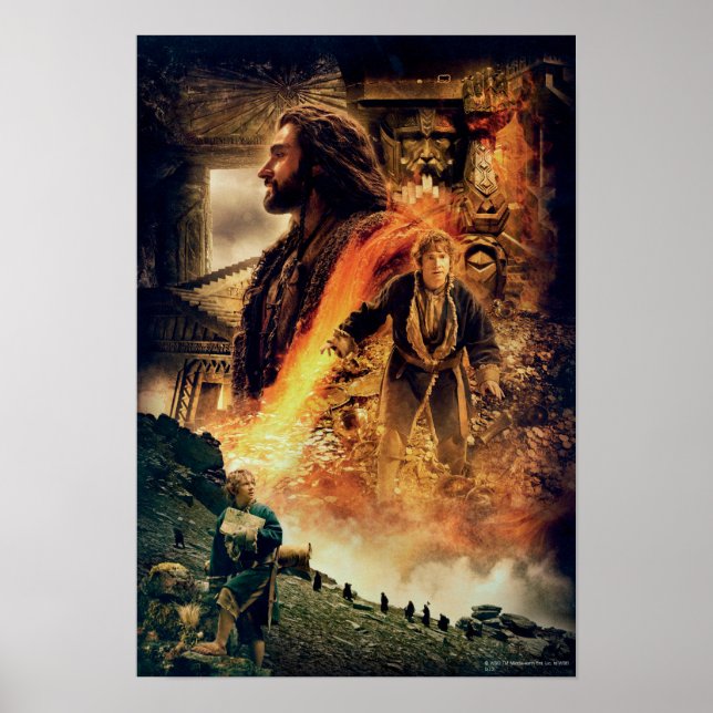 Poster THORIN OAKENSHIELD™ e BILBO BAGGINS™ em Erebor (Frente)