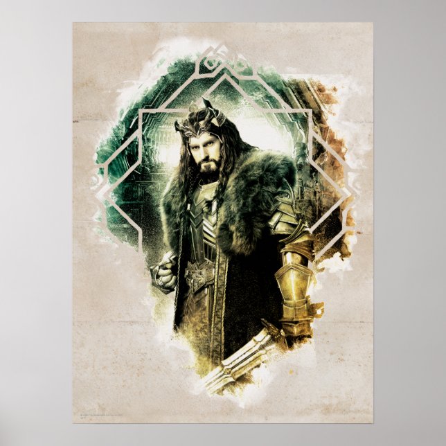 Poster THORIN OAKENSHIELD™ - Rei Sob A Montanha (Frente)