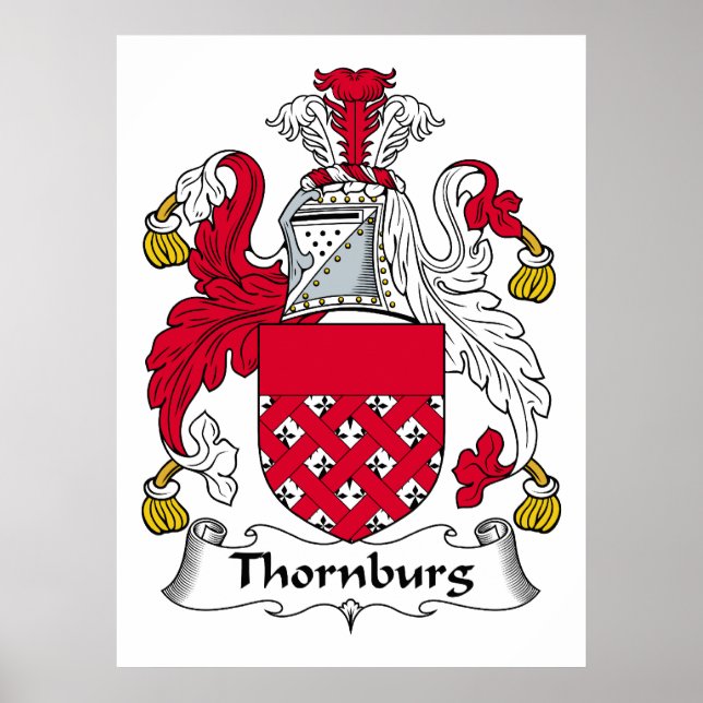 Poster Thornburg Family Crest (Frente)