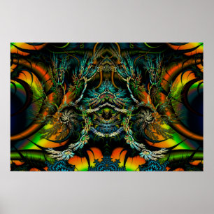 Poster Thorne de Thornz 3D Fractal Simétrico