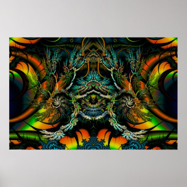 Poster Thorne de Thornz 3D Fractal Simétrico (Frente)