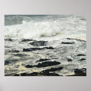 Poster Thor's well, Cape Perpetua, Costa do Oregon