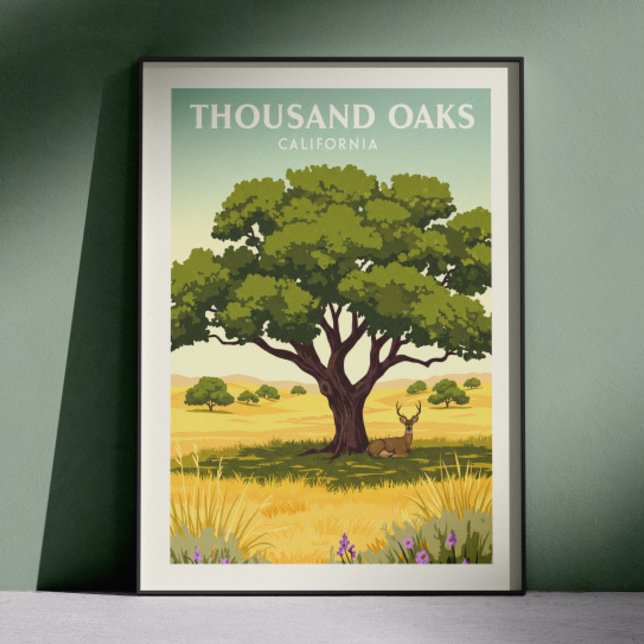 Poster Thousand Oaks Califórnia Antiga (Criador carregado)