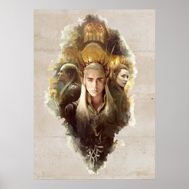 Pôster Thranduil, LEGOLAS GREENLEAF™, & TAURIEL™ Gráfico (Frente)