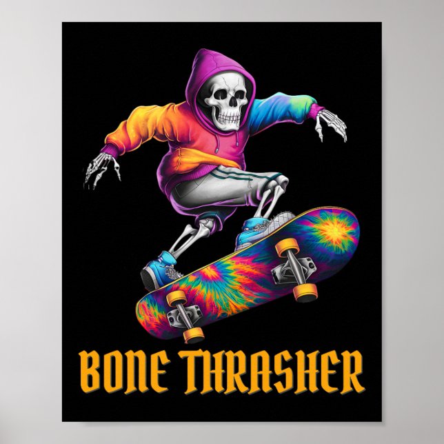 Poster Thrasher Skeleton Halloween Costume (Frente)