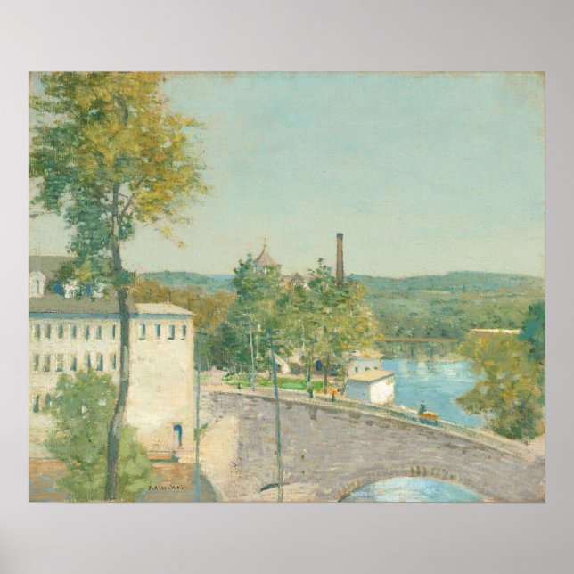 Poster Thread Americano - Julian Alden Weir Fine Art Post (Frente)