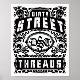 Poster threads de rua sujos