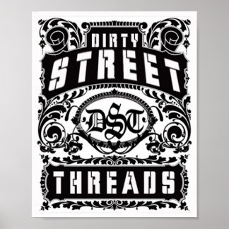 Poster threads de rua sujos