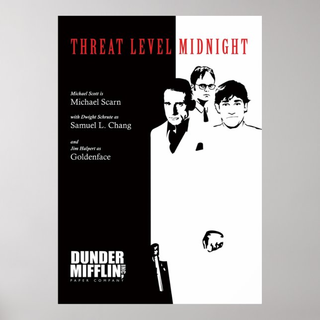 Poster Threat Level Midnight O Escritório (Frente)