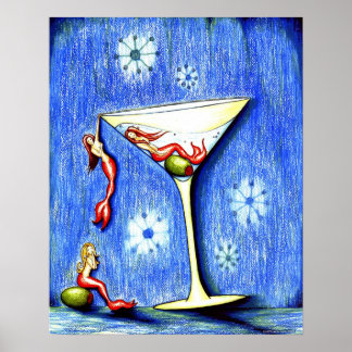 Pôster Three Mermaid Martini