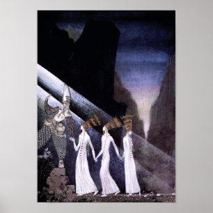 Poster Three Princesses in the Blue Mountain Print