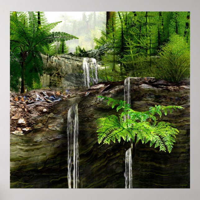 Poster Three Water falls (Frente)