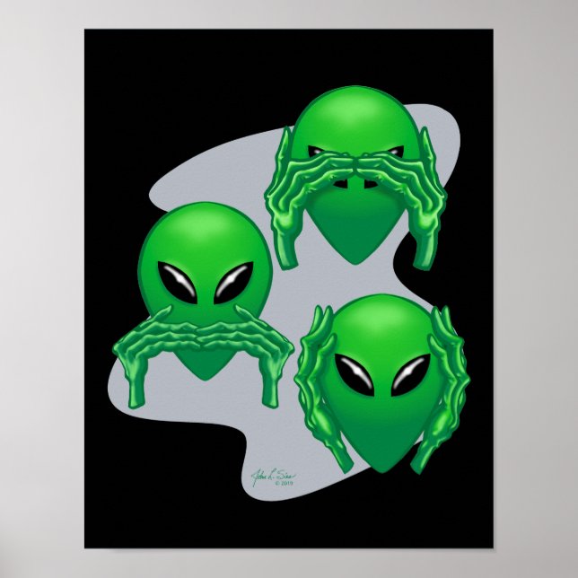 Poster Three Wise Aliens (Frente)