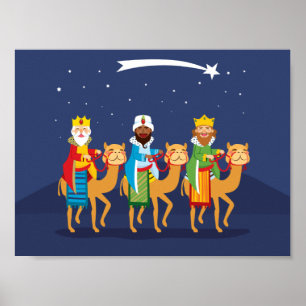 Poster Three Wise Men On Camel