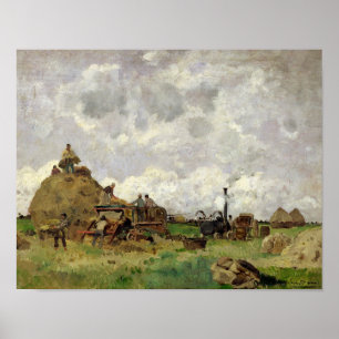 Pôster Threshing - máquina