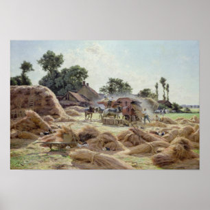 Poster Threshing - máquina 1896